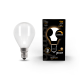 Лампа светодиодная Filament Шар 9W 590lm 3000К Е14 milky диммируемая LED 1/10/50  105201109-D  Gauss