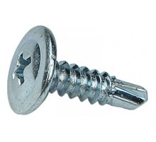 Саморез 4,2х25 с прессшайбой, Сверло, цинк (1000 шт/уп)  PR08.3601  Промрукав