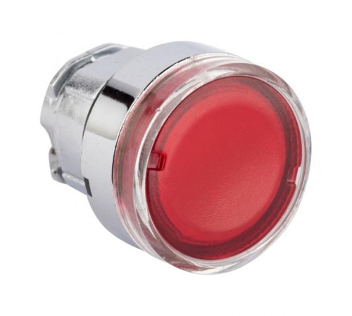 Исполнительный механизм кнопки XB4 красный плоский возвратный без фиксации, с подсветкой EKF PROxima  XB4BW-R  EKF