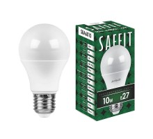 Лампа светодиодная SBA6010 10W 6400K 230V E27 A60  55006  SAFFIT