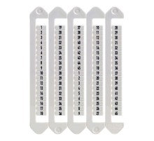 Маркировка для клемм, ширина 5 мм, от 1 до 45, вертикалная ориентация  NUTB-5-1-45V  DKC