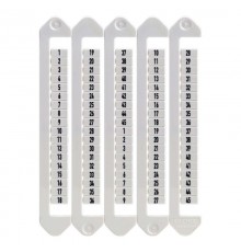 Маркировка для клемм, ширина 5 мм, от 1 до 45, вертикалная ориентация  NUTB-5-1-45V  DKC