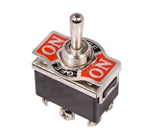 Тумблер 250V 15А (6c) ON-OFF-(ON) двухполюсный  36-4171  REXANT