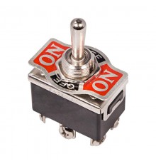 Тумблер 250V 15А (6c) ON-OFF-(ON) двухполюсный  36-4171  REXANT