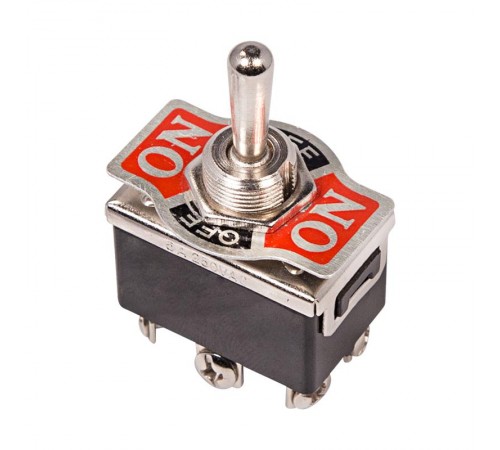 Тумблер 250V 15А (6c) ON-OFF-(ON) двухполюсный  36-4171  REXANT