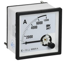 Амперметр Э47 6000/5А кл. точн. 1,5 72х72мм  IPA10-6-6000-E  IEK