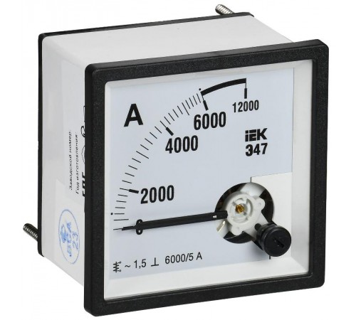 Амперметр Э47 6000/5А кл. точн. 1,5 72х72мм  IPA10-6-6000-E  IEK