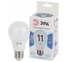 Лампа светодиодная LED 11Вт Е27 220В 4000К smd A60 шар  Б0029821  ЭРА