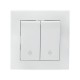 Валенсия выключатель 2-кл. 10А белый проходной EKF PROxima   EWV10-027-10   EKF