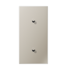 Центральная плата, 2 поста, для вертикальной установки, тумблеры 1+1, конус; металл; нержавеющая сталь; LS1912  ES12-20K1  Jung