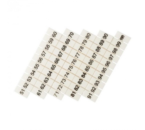 Маркеры для JXB-ST 4 с нумерацией 50-100 (100 шт.) EKF PROxima  zb-st-4-50-100  EKF