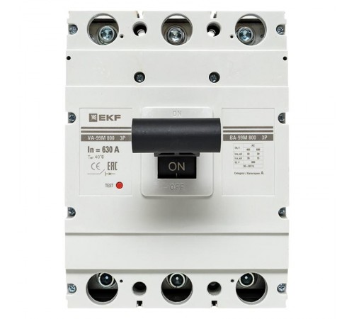 Выключатель автоматический ВА-99М 800/630А 3P 35кА PROxima  mccb99-800-630m  EKF