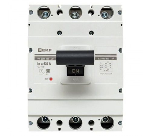 Выключатель автоматический ВА-99М 800/630А 3P 35кА PROxima  mccb99-800-630m  EKF