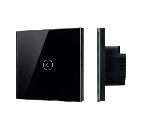 Выключатель сенсорный SWT-OMALI-S01-ZB-BK (250V, 10A, Zigbee) (Arlight, Стекло)  050033  Arlight