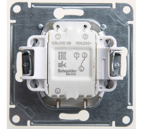 Glossa Перламутр Выключатель карточный, сх.6  GSL000669  SE