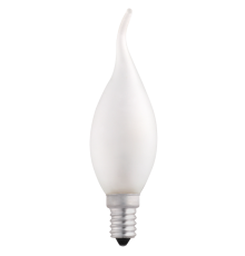 Лампа накаливания ЛОН 40Вт E14 220В CT35 frosted свеча на ветру  3321475  Jazzway