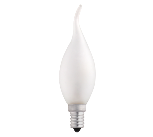 Лампа накаливания ЛОН 40Вт E14 220В CT35 frosted свеча на ветру  3321475  Jazzway