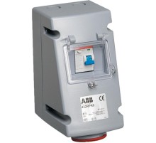 Розетка с УЗО 316RPR6, 16А, 3Р+Е, IP44, 6ч  2CMA168269R1000  ABB