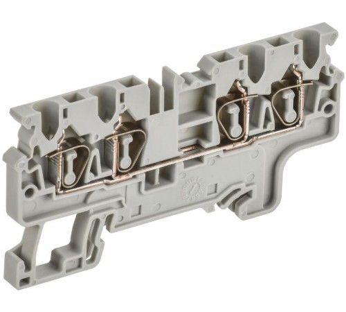 ARMAFIX Клемма пруж. CX2.5-4 2,5мм2 4-конт. серая  AF-CT40-00-4-K03-002  IEK