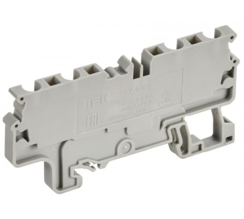 ARMAFIX Клемма пруж. CX2.5-4 2,5мм2 4-конт. серая  AF-CT40-00-4-K03-002  IEK