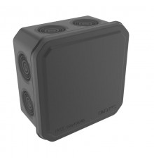 Коробка ответвительная с 8+2 кабельными вводами д.25/20 мм, IP55, 100х100х50 мм,черный  53800B  DKC