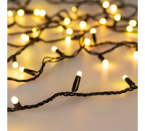 Светодиодная гирлянда ARD-STRING-CLASSIC-20000-BLACK-200LED-MILK-SYNC RGB (230V, 13W) (Ardecoled, IP65)  028205  Arlight