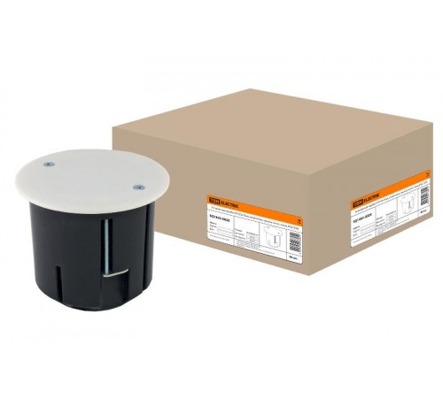 Коробка распределительная с/у 73х73 металлические лапки, с крышкой (для полых стен)  SQ1403-0028  TDM