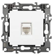 Розетка ЭРА Серия 12 12-3107-01М информационная RJ45, белый матовый   Б0065712  ЭРА