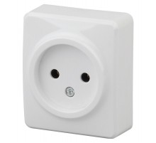 Розетка без заземления без шторок, 16A-250В, IP20, ОУ, 11-2201-01 Эра Эксперт, Белый  Б0031551  ЭРА