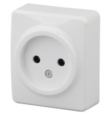 Розетка без заземления без шторок, 16A-250В, IP20, ОУ, 11-2201-01 Эра Эксперт, Белый  Б0031551  ЭРА