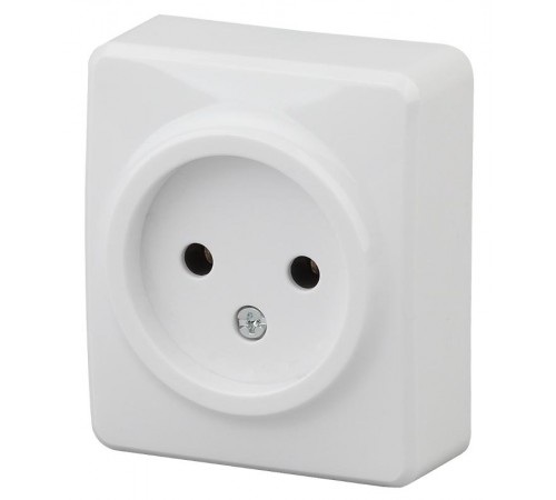 Розетка без заземления без шторок, 16A-250В, IP20, ОУ, 11-2201-01 Эра Эксперт, Белый  Б0031551  ЭРА