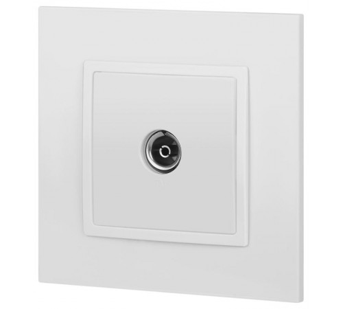Розетка Elegance 14-3101-01М TV одиночная, белый матовый  Б0065813  ЭРА