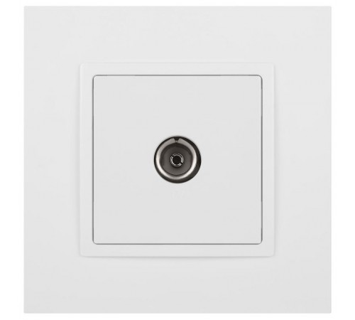 Розетка Elegance 14-3101-01М TV одиночная, белый матовый  Б0065813  ЭРА