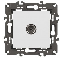 Розетка Elegance 14-3101-01М TV одиночная, белый матовый  Б0065813  ЭРА