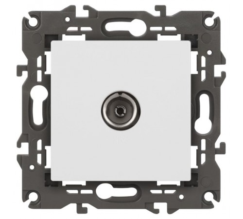 Розетка Elegance 14-3101-01М TV одиночная, белый матовый  Б0065813  ЭРА