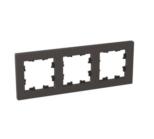 3 - местная рамка, мокко, пластик Эпика  UP1-FPM-03 EKF