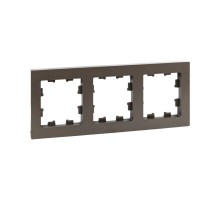 3 - местная рамка, мокко, пластик Эпика  UP1-FPM-03 EKF