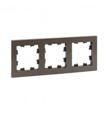 3 - местная рамка, мокко, пластик Эпика  UP1-FPM-03 EKF