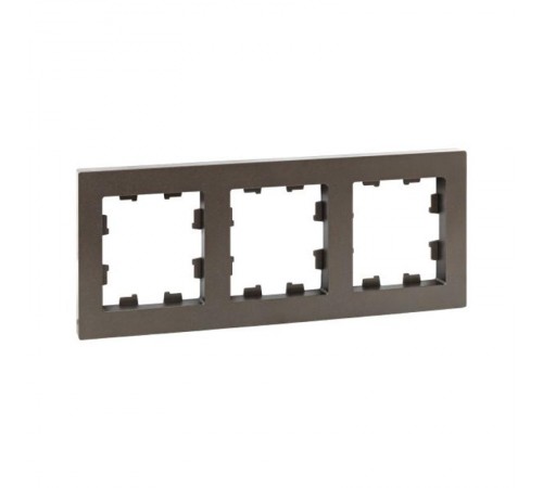 3 - местная рамка, мокко, пластик Эпика  UP1-FPM-03 EKF