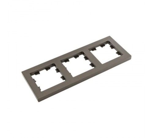 3 - местная рамка, мокко, пластик Эпика  UP1-FPM-03 EKF