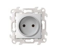 Розетка без заземления 2Р 16A 250В цвета алюминий S24 Harmonie  2450442-033  Simon