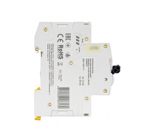 Выключатель автоматический двухполюсный M10N 2P B 1А 10кА ARMAT  AR-M10N-2-B001  IEK