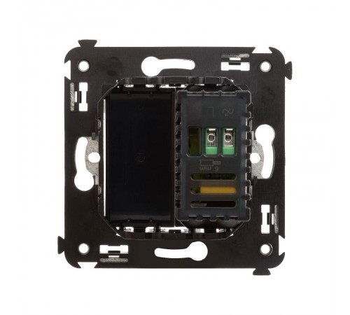 Диммер поворотный в стену, "Avanti", "Черный квадрат"  4402133  DKC