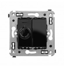 Диммер поворотный в стену, "Avanti", "Черный квадрат"  4402133  DKC