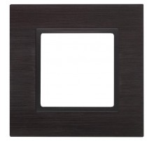 14-5201-05 Рамка на 1 пост, металл, Эра Elegance, чёрный+антр  Б0034543  ЭРА