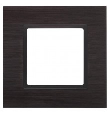 14-5201-05 Рамка на 1 пост, металл, Эра Elegance, чёрный+антр  Б0034543  ЭРА