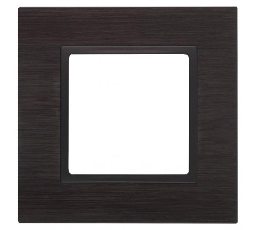 14-5201-05 Рамка на 1 пост, металл, Эра Elegance, чёрный+антр  Б0034543  ЭРА