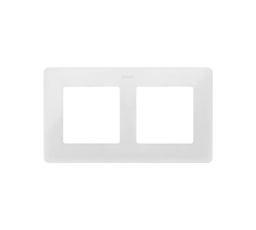 Simon 82 Рамка декоративная, 2 поста, Original, S82 Detail, белый-алюминий  8200620-230  Simon