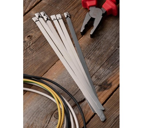 Хомут AISI 304 из нержавеющей стали, 7.9x260 (100 шт.) FlexLock PROximaplc-fl-tss-304-7.9x260EKF