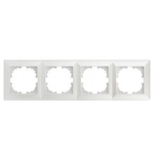 Рамка для розеток и выключателей Intro Solo 4-504-06 на 4 поста, СУ, перламутр  Б0053997  Intro